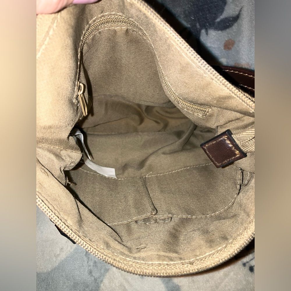 Minicci Tan and Brown Crossbody Bag with Front Pocket - Picture 5 of 7